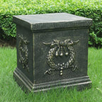 Garden Ear of Wheat Pedestal Statue Outdoor Base Decorative Sculpture Garden Flower Pot Side Table Yard Patio Deck Home Hallway Sculpture