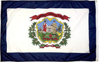 FlagSource West Virginia Nylon State Flag, Made in the USA, 3x5'