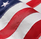 American Flag 3x5 ft Pole Sleeve Style: Longest Lasting US Sleeved Flag Made from Nylon, Embroidered Stars, Sewn Stripes, UV Protection Perfect for Outdoors! USA Flag