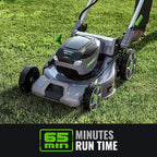 60V Self-Propelled Lawn Mower 21-Inch, Brushless Cordless Mower for Large Yards, Electric with LED Headlight, 5.0Ah Battery & Rapid Charger