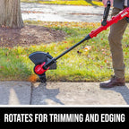 SKIL PWR CORE 20 12" Pivoting Head String Trimmer, 20-Volt Battery and Charger Included - LT1200B-11