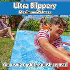 JAMBO 30FT x 8FT XXL MEGA Water Slide and 2 Bodyboard Updated Model– Extra Long Extra Wide Slip Splash and Slide for Kids, Heavy Duty Backyard Lawn Waterslide, Outdoor Water Toy