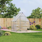 6'X4' Aluminum-Framed Polycarbonate Greenhouse, Heavy Duty Polycarbonate Greenhouse with Quick Setup Structure and Roof Vent, Large Enhanced Aluminum Greenhouses Kit for Outdoors