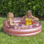 Poolcandy Inflatable Sunning Pools for up to 3 Adults (Rose Gold with Glitter Inflatable Sunning Pool)