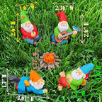 Mood Lab Miniature Garden Gnomes - Camping Gnome Kit of 5 pcs - Figurines & Accessories Set - Outdoor or House Decor