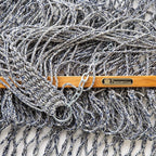 Original Pawleys Island Deluxe Navy Oatmeal Heirloom Tweed DuraCord Rope Hammock – 13 ft. x 65 in, 2-Person, 450 lb Capacity, Oak Spreader Bar, Zinc-Plated Hardware, Handcrafted in The USA