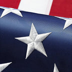 XIFAN Premium American Flag 4x6 ft Outdoor Outside, Heavy Duty Polyester Large USA Flag, the Strongest Longest Lasting with Embroidered Stars/Sewn Stripes/Brass Grommets/UV Protection