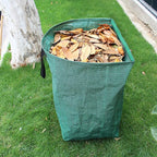 Gardzen 2-Pack 53 Gallon Dustpan-Type Yard Waste Bags, Reusable Heavy Duty Collapsible Garden Leaf Bags, Leaf Collector for Leaves, Lawn Debris & Grass Clippings