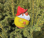 Ceramic Garden Decor - Gnome Lawn Stake - Outdoor Statue - Perfect, Unique Gifts for Gardeners Woman, Men, Yard Gifts - Handmade, Frostproof